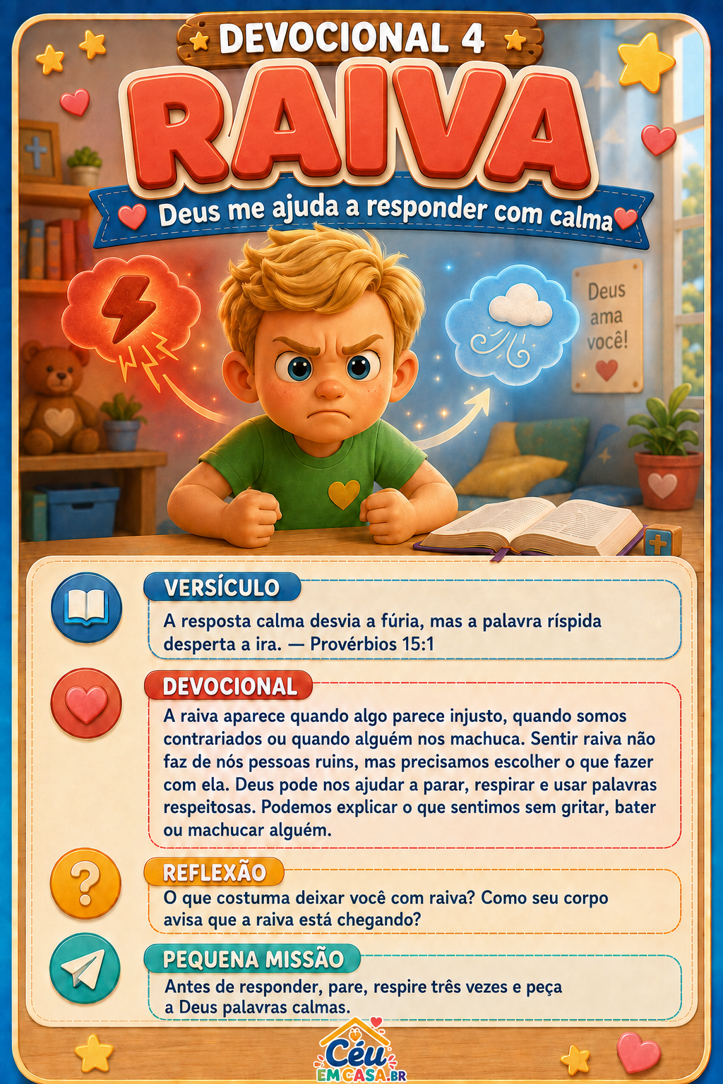 Exemplo de devocional sobre a raiva