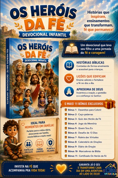 Conteúdos e bônus do devocional Os Heróis da Fé